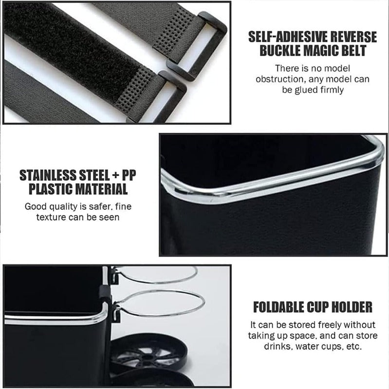 Armlene Organizer med Twin Fold-Flat Koppholdere Skanto