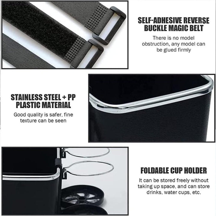 Armlene Organizer med Twin Fold-Flat Koppholdere Skanto