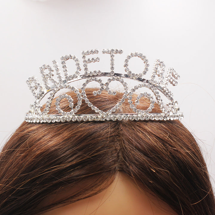 Dame Glitrende Bryllup Tiara Skanto