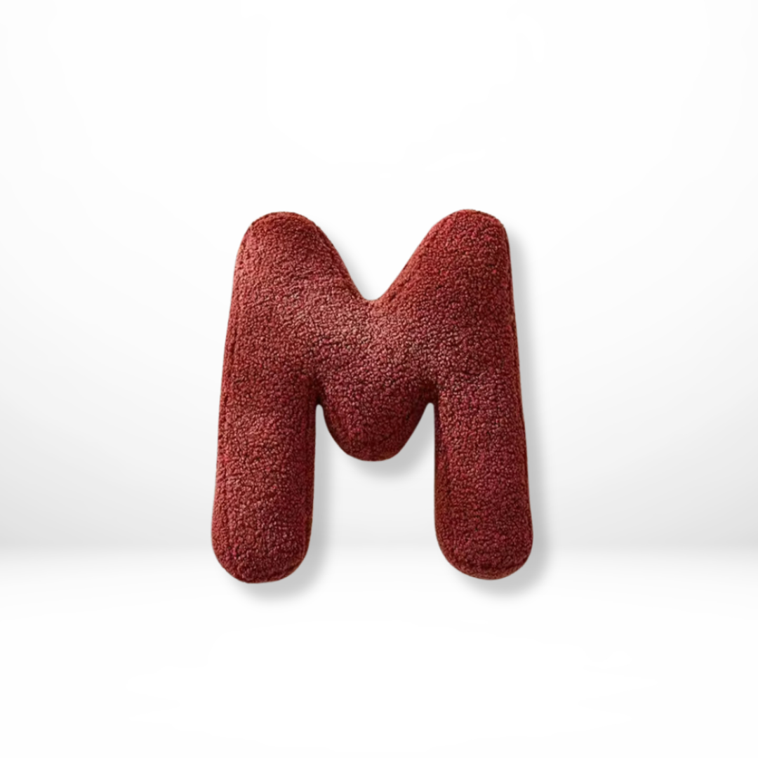 Norvo | Fløyels Alfabet Dekorativ Pute Med Bokstavene A Til Z