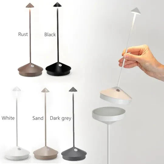 Skanto | LumiZen Minimalist LED Bordlampe | Vanntett og Dimmbar Trådløs Belysning