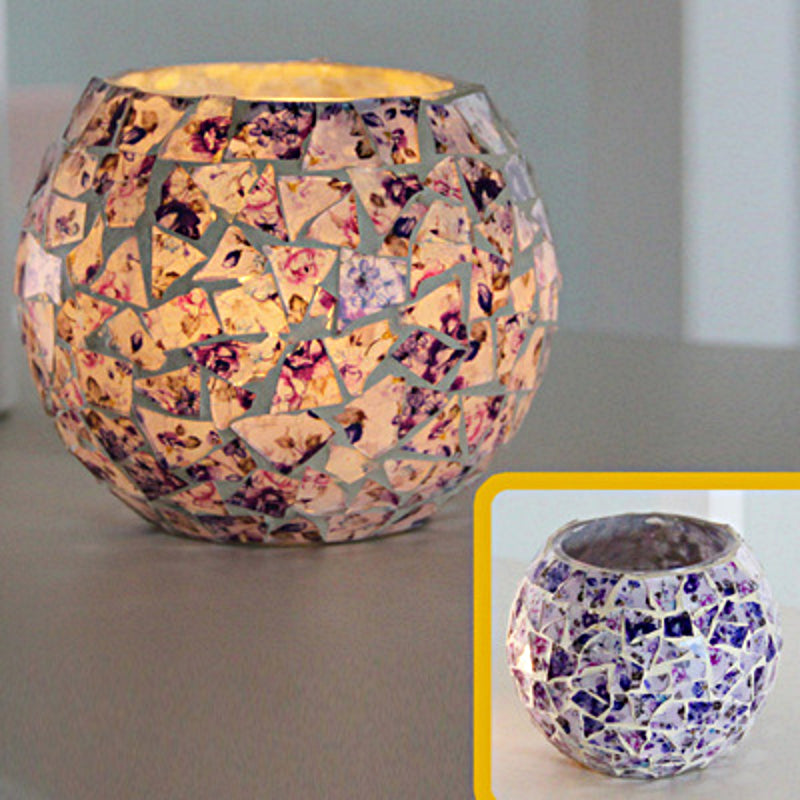 Skanto | Europeisk Retro Glass Mosaic Tealight Holder