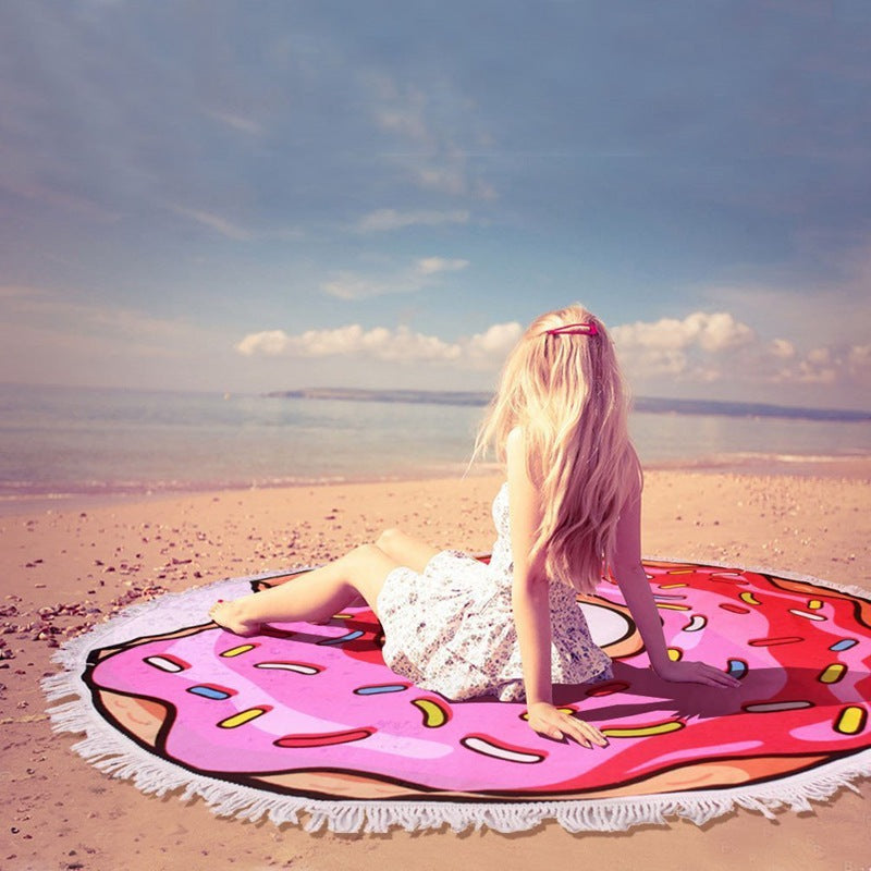 Dame stor strandligger med Hamburger-design Skanto