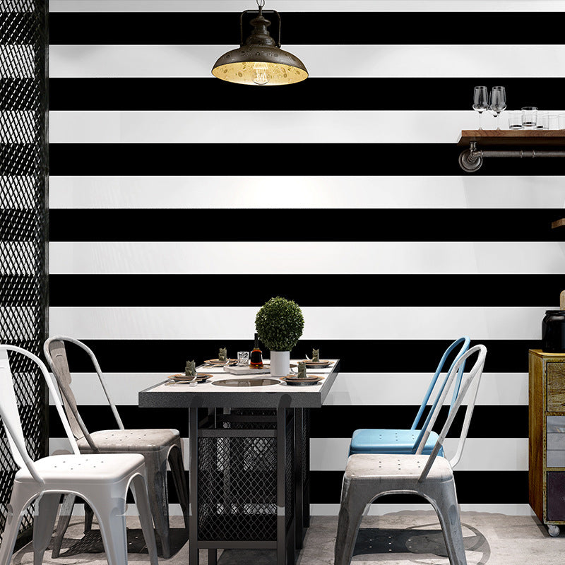Skanto | Enkel Bredstripe Ikke-Klebrig Tapet for Kaffe-rom og Klesbutikk, 33 Fot x 20,5 Tommer