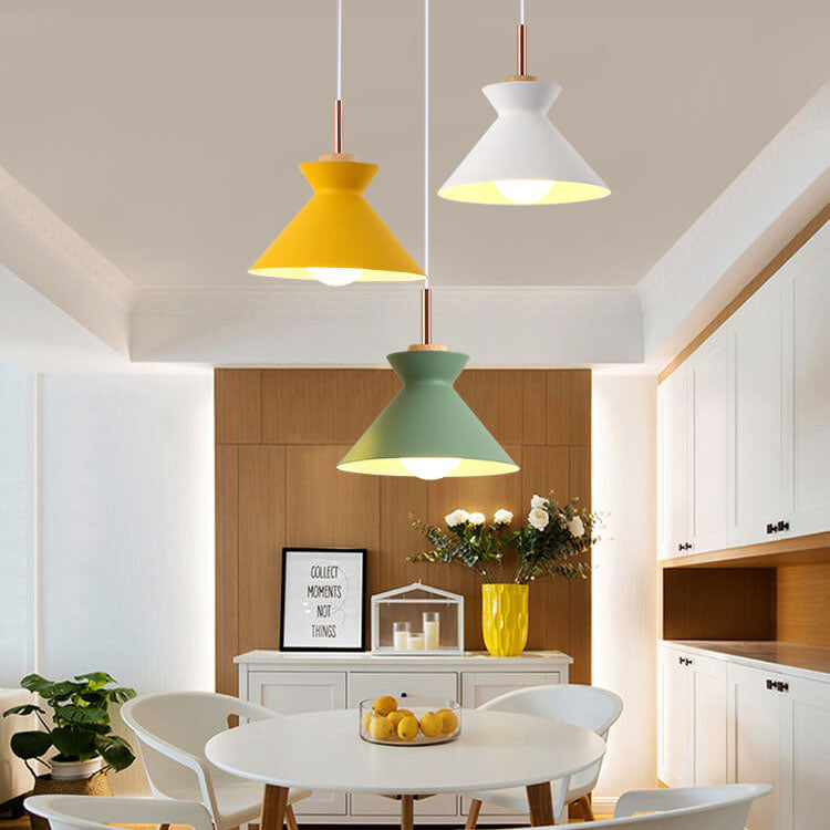 Skanto | AuroraLite Nordic Pendant Lamp | Metal Design | 1-Light | Modern Color Options