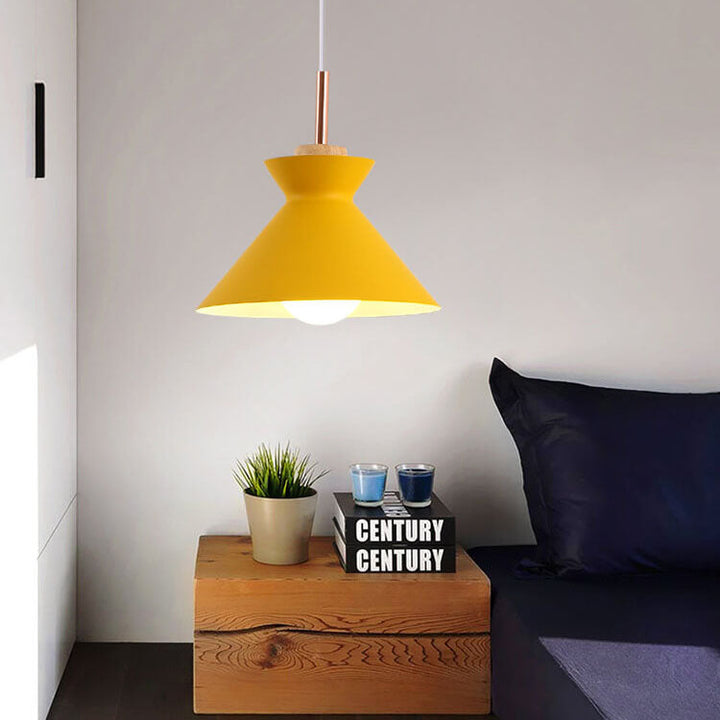 Skanto | AuroraLite Nordic Pendant Lamp | Metal Design | 1-Light | Modern Color Options