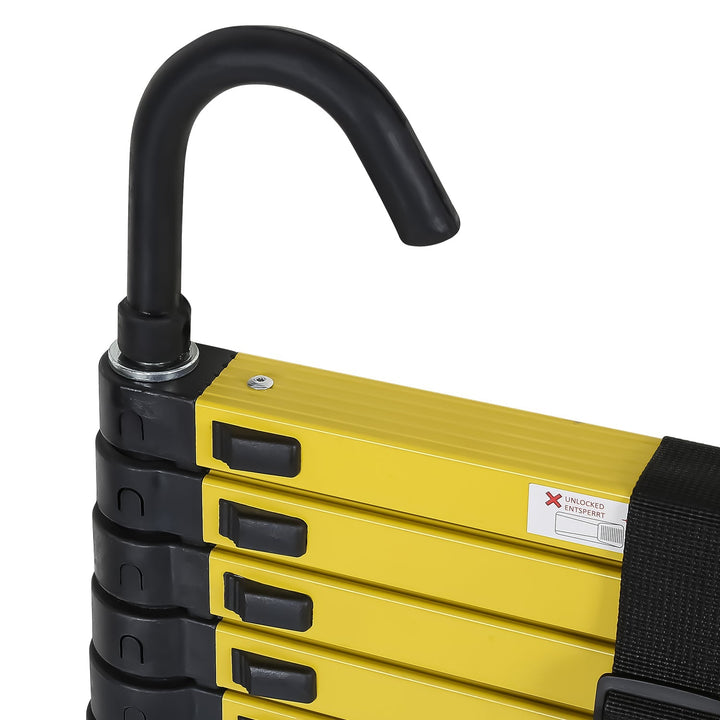 Teleskopisk Stige Aluminium med Avtagbar Krok | Skanto