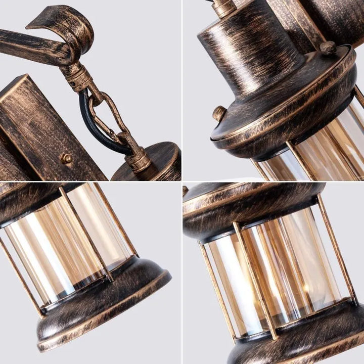 Skanto | Vegglampe med vintage glasskjermdesign