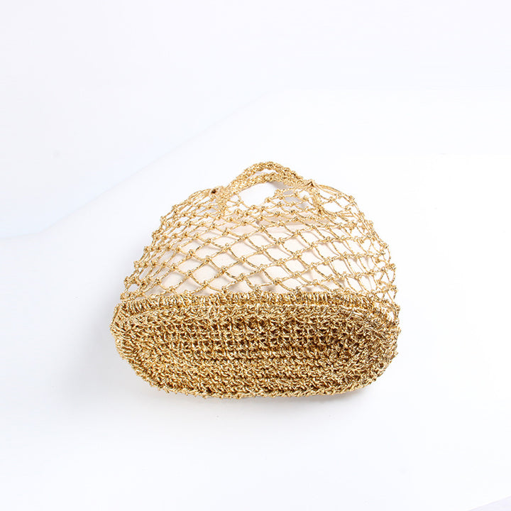 Hand-knotted net bag with luxurious lining Skanto