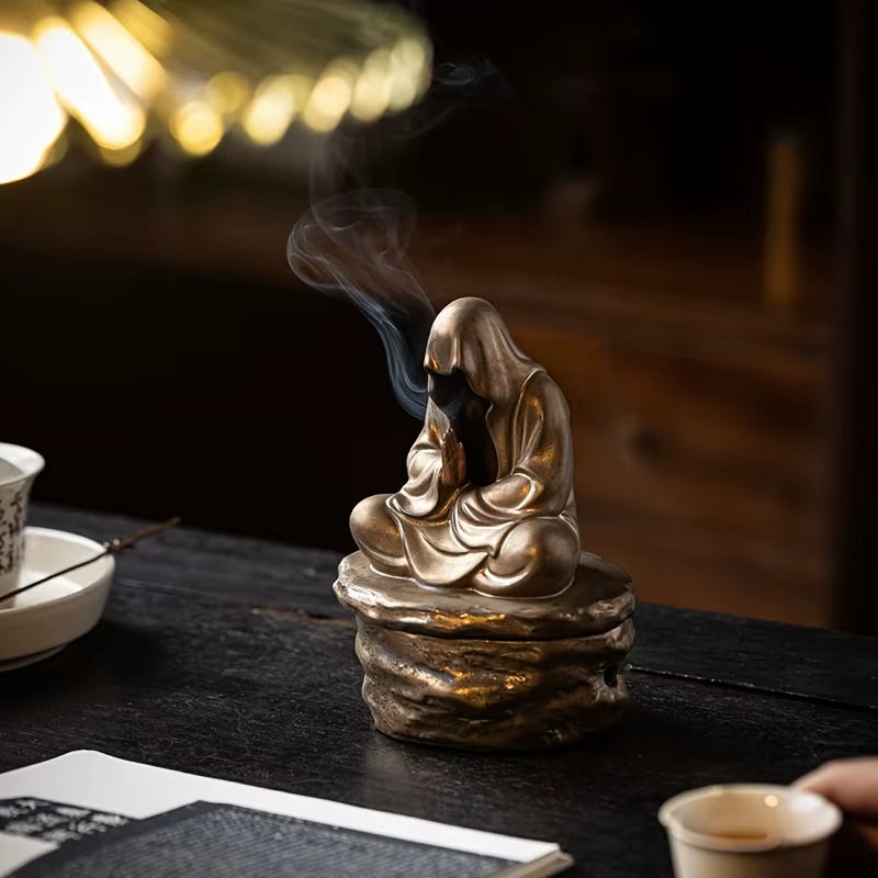 Skanto | Silent Monk Backflow Keramisk Røkelsesbrenner