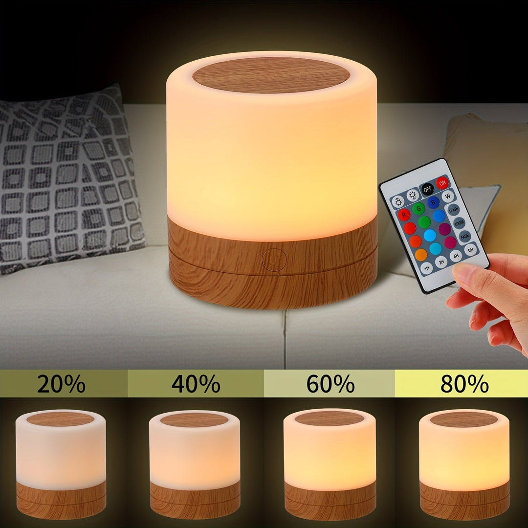 LightAura - RGB Berøringsbordlampe med Fjernkontroll Skanto