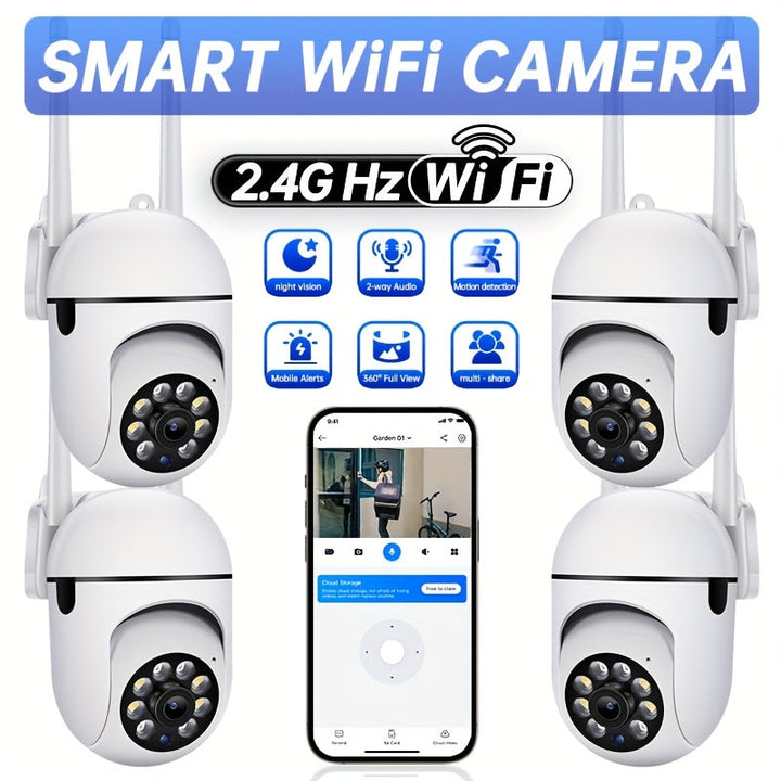 WLAN Overvåkningskamera 2.4 GHz PTZ | Skanto