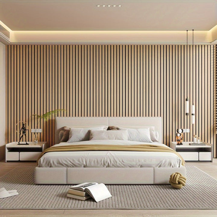 Skanto | HoutLook Veggpaneler – Selvklebende 3D PVC Veggdekorasjon for en Rask Boopplevelse