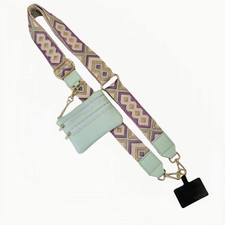 Skanto | Justerbar telefon lanyard crossbody stropp med lommebok