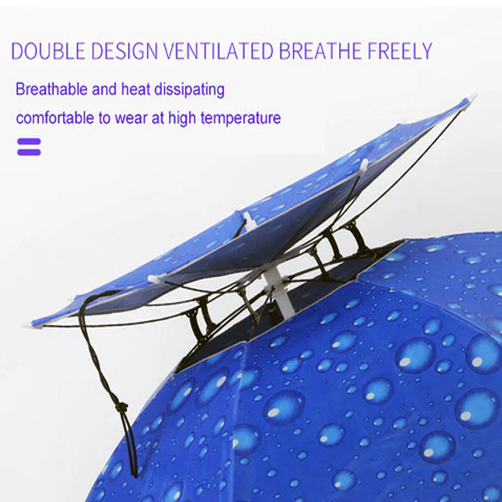 Skanto | Outdoor Dobbel-Lag Regn Paraply Hatt