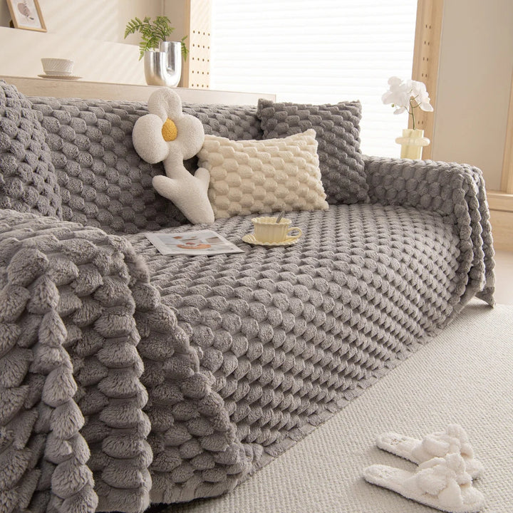 Skanto | Plysj Kanin Fusk Sofa Trekk