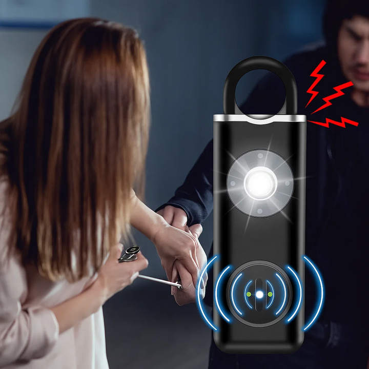 Ultra-Høyt 130 dB Sirene – Kompakt LED Fakkel Sikkerhetsenhet – For Nattgående Studenter & Pendler Skanto