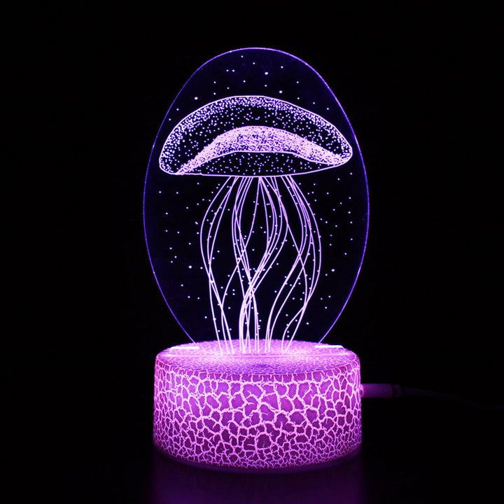 Nattelys LED farge dinosaur med fjernkontroll flere stilarter | Skanto