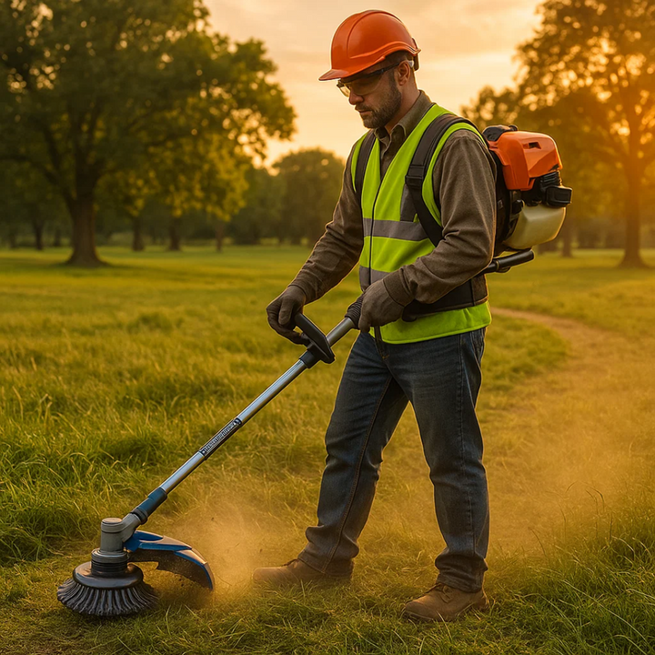 GrassCut TurboHead – Universal 6-Blade Ugressbørste for Kantklippere | Skanto