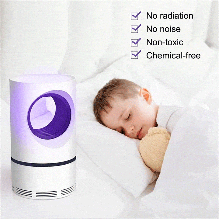 USB Fotokatalytisk Myggdreper UV Lampe, Flue Insektfelle Skadedyr Dreper Lys | Skanto
