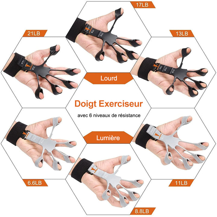 Silikon finger treningstrener | Skanto