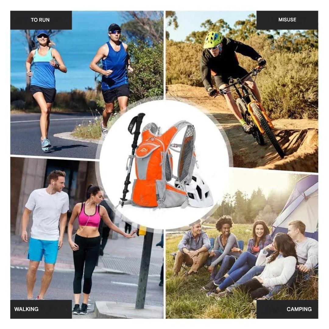 HydroTrail Ryggsekk med innebygd vannblære – Lettvektig & Vanntett | Skanto