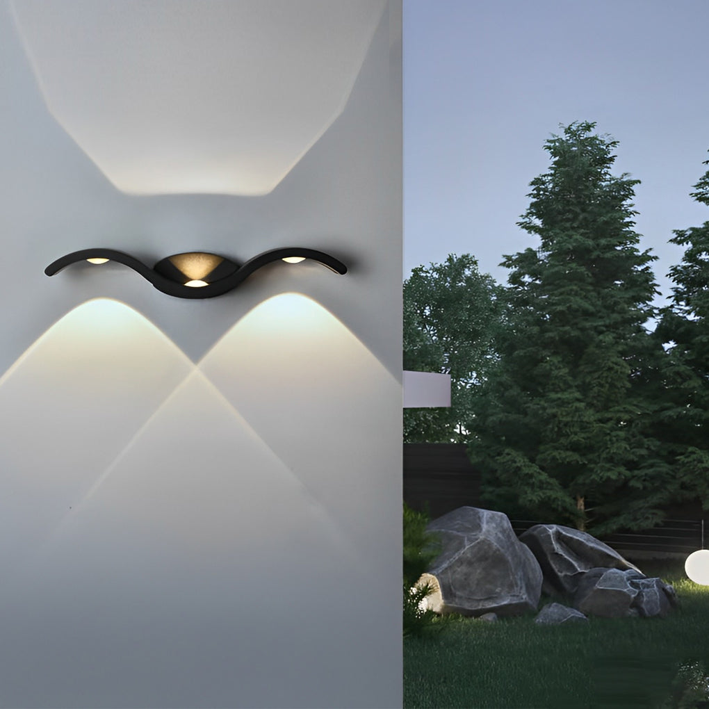 Skanto | Vegglampe Moderne Utendørs LED Opp Ned Lampe