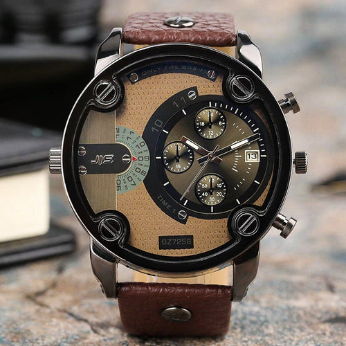 Skanto | Men’s Fashion Stor Ur Stil Stål Armbånd Klokke