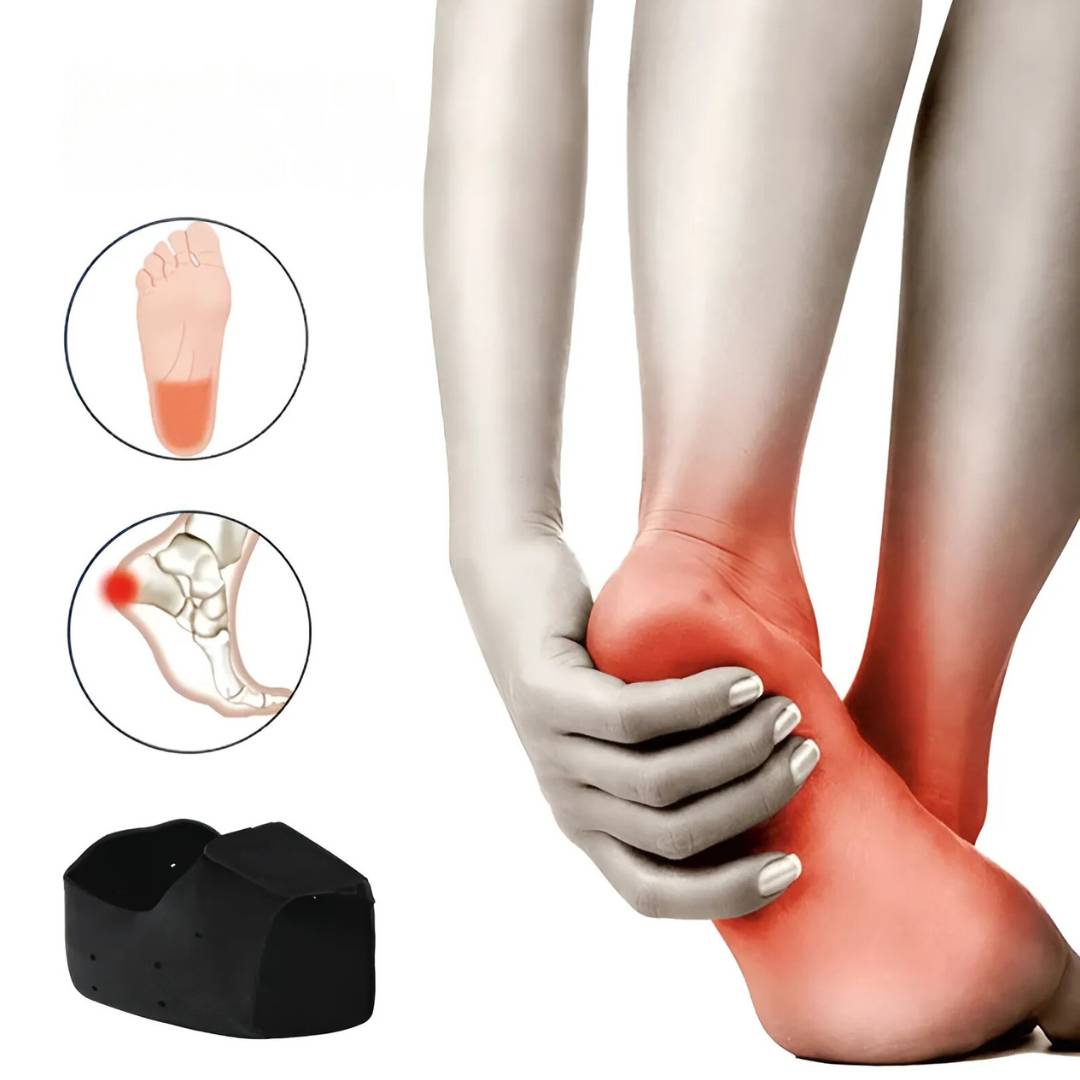 GelCush hælcupper for plantar fasciitt | Myke gelinnlegg - for hælsmerterelief og sjokkabsorpsjon Skanto