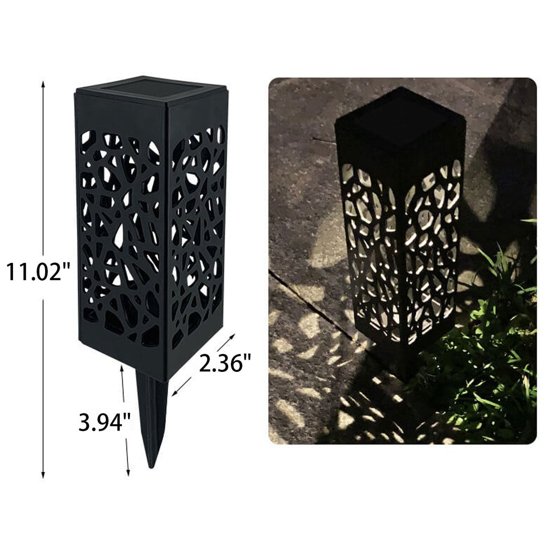 Kreativ Hullete Square Column LED Utendørs Gress Innsett Landskapslys | Skanto