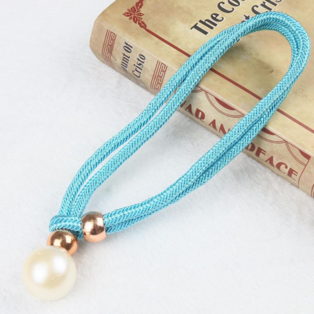 Skanto | Lyst Perle Gardin Snor Tilbake | 2 Pcs Sett