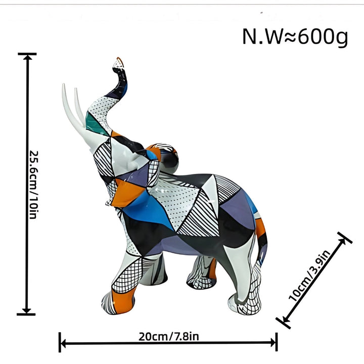 Skanto | Luksuriøs Abstrakt Elefant Figurine