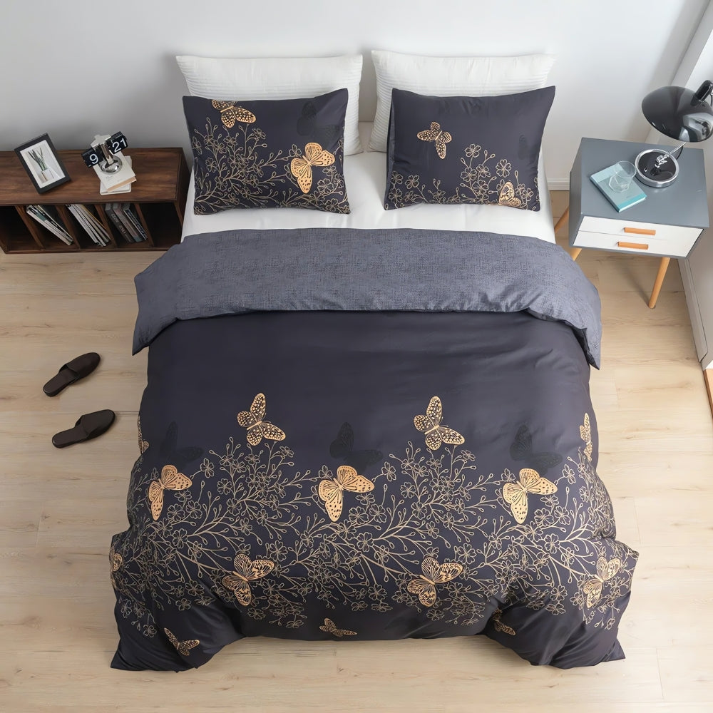 Skanto | Valora Midnight Butterfly Dynetrekk | 3 deler Set