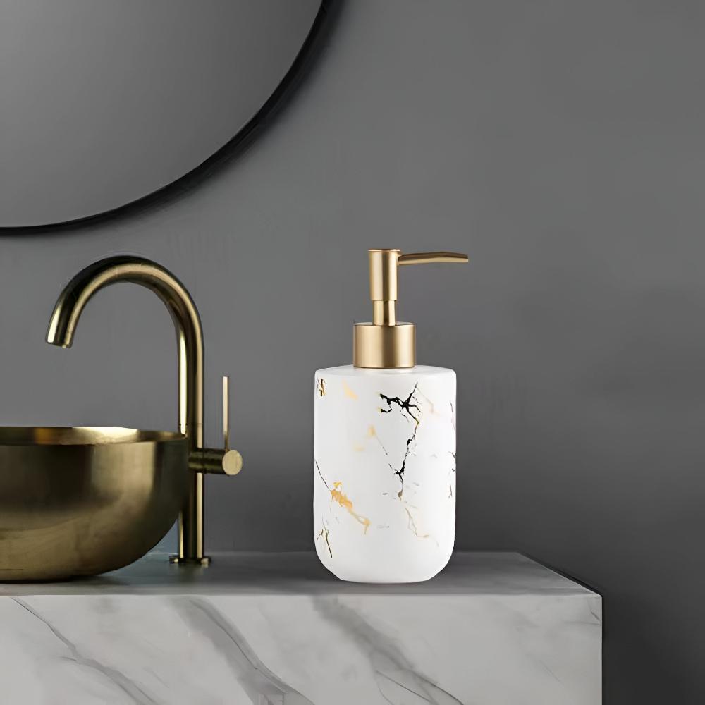 Skanto | Golden Marble Luxe Dispenser