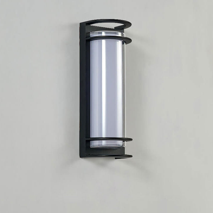 Moderne, vanntett LED-hagevegglampe for montering på mast