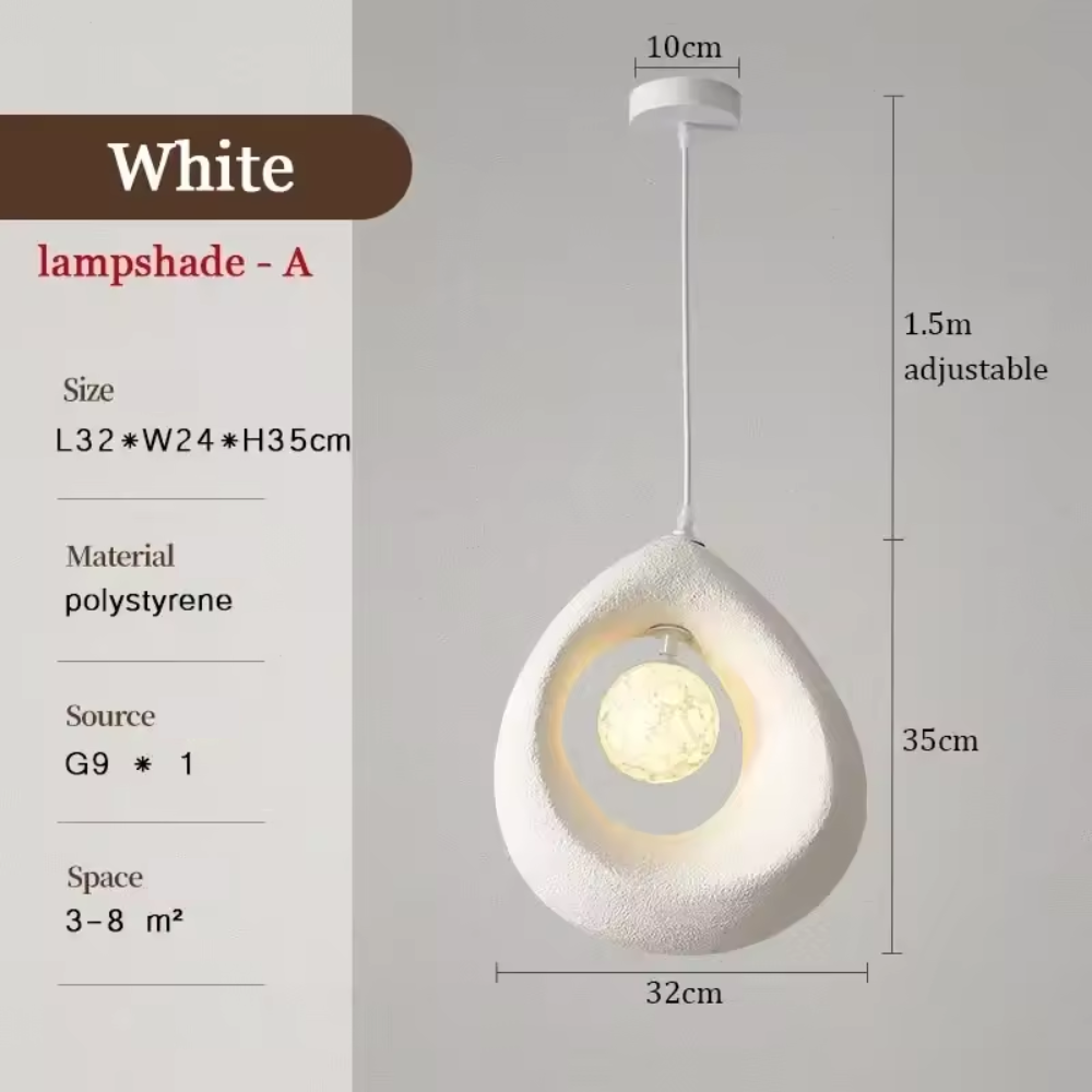 Skanto | Japansk Wabi Sabi Pendellampe med Minimalistisk Design