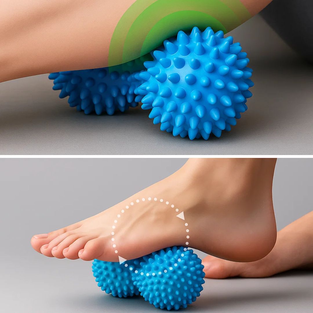Dypvevsmuskel-lindring – Fast piggete dual-ball design – Raskere restitusjon for aktiv livsstil Skanto