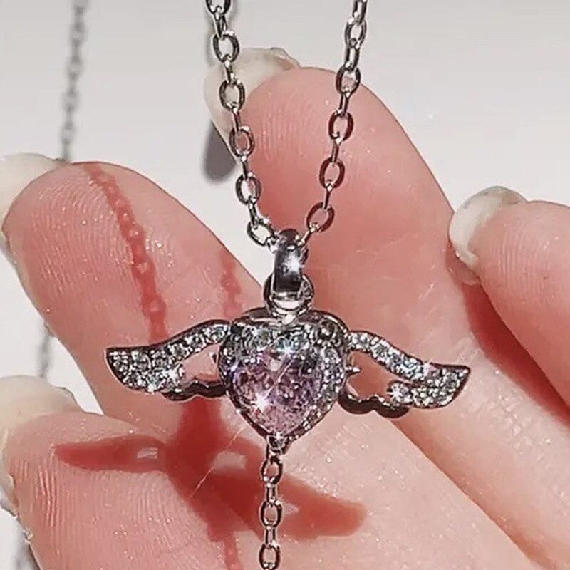 Skanto | Pink Angel Wings Necklace
