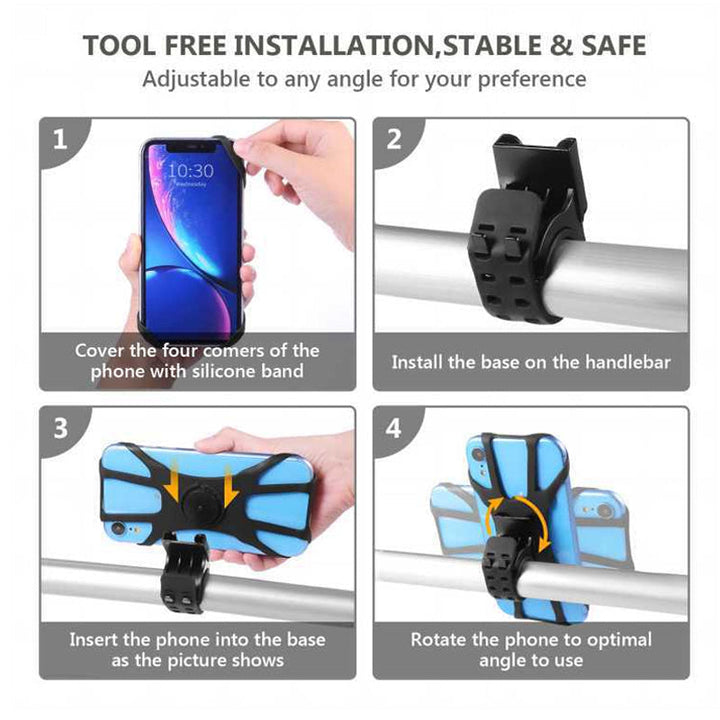 Roterende Multi-Klo Klips Telefonholder | Skanto