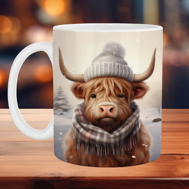 Highland Cow Keramisk Kaffe Mugge | Skanto