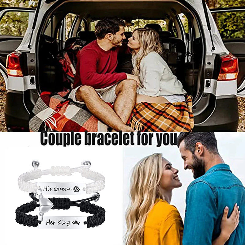 Skanto | Magnetiske Par Flettede Armbånd