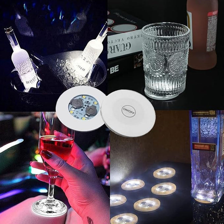 Skanto | LED lysende flaske klistremerker og coasters