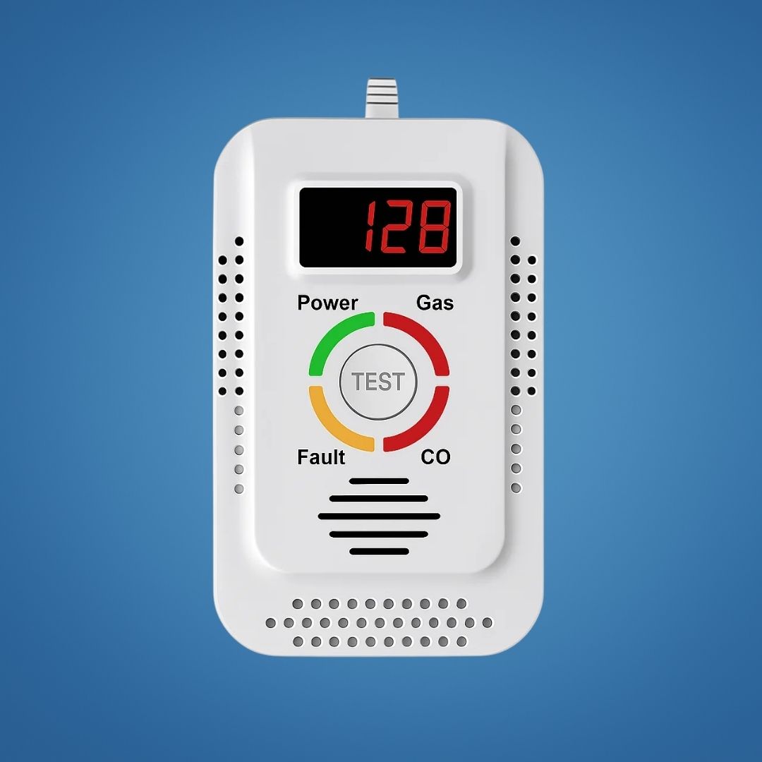 Digital Display – 85dB Høyt Alarm – Hjemmesikkerhetsenhet – Tidlig Varsel Beskyttelse for Familie Skanto