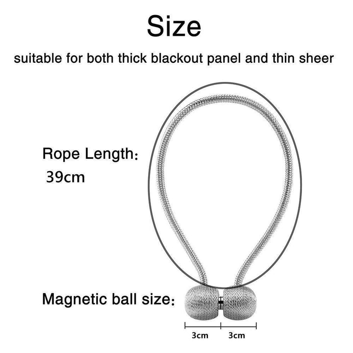 Skanto | Elegant Magnetisk Gardinbøyle, 2 PC
