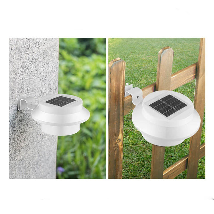 Solcelledrevet LED-vegglampe for utendørs bruk, vanntett, for gjerde og vegg