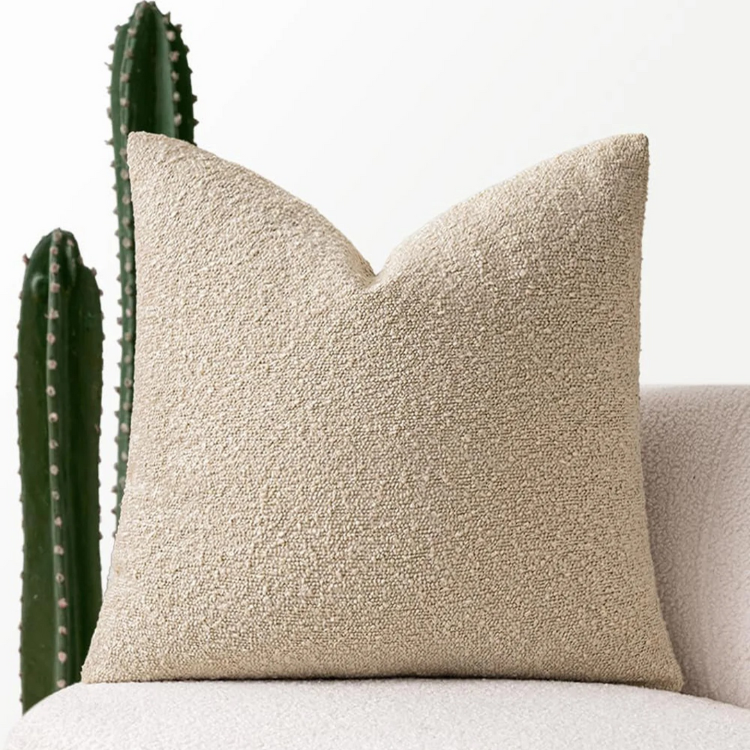 Tulum Bouclé Kissenbezug 45x45cm Dekokissen
