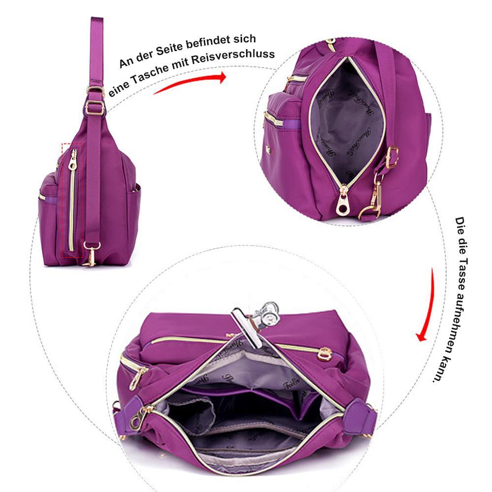 Bag med doble glidelåser, ryggsekk, håndveske og crossbody-veske | Skanto