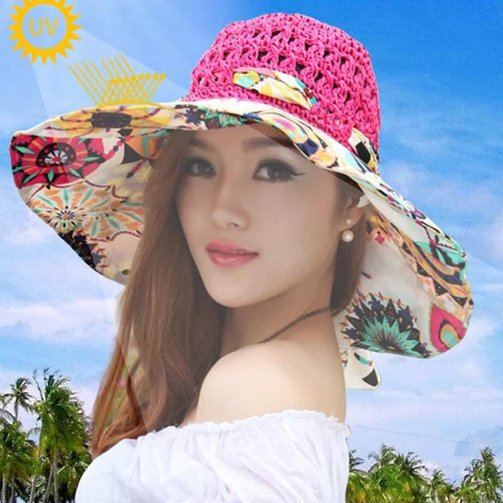 Skanto | Fashion Hollow Printed Sun Hat