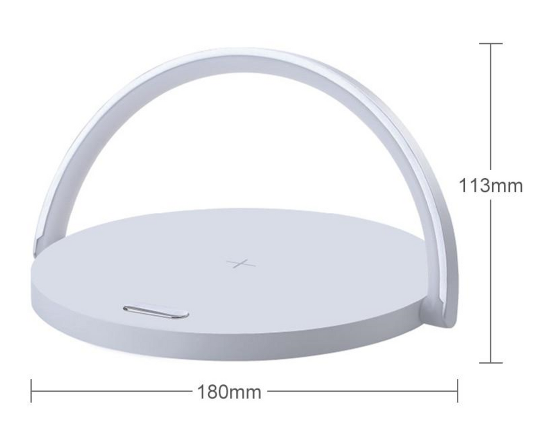 Bowlight Design™ - Stilig 3-i-1 Nattlys med Qi-lader Skanto