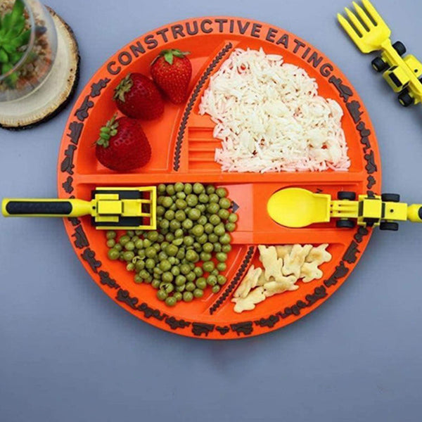 Skanto | Bulldozer Barn Bestikk Sett - ConstructoFork
